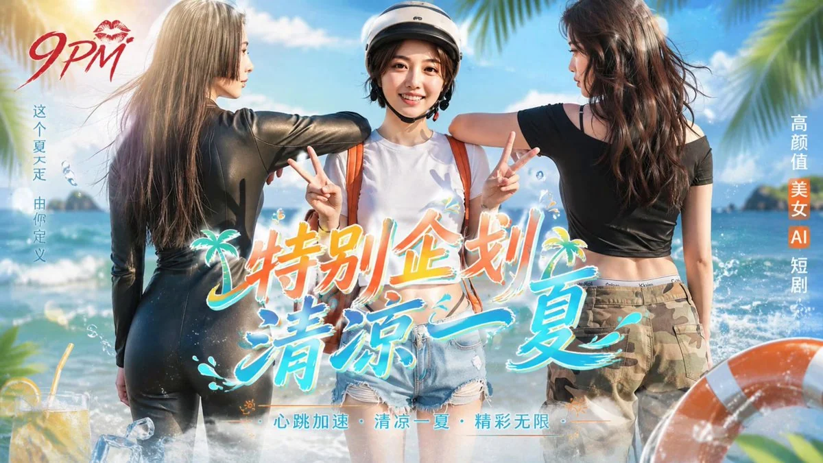 女优的夏日企划海报