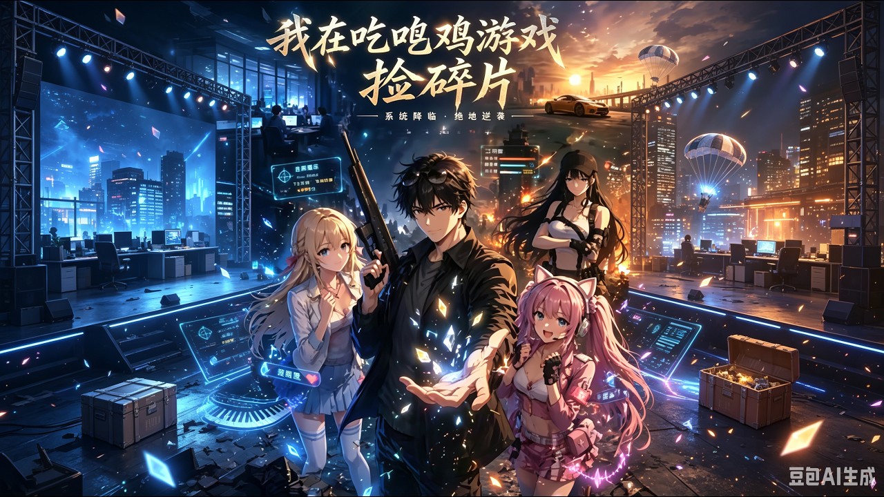 我在吃鸡游戏捡碎片海报