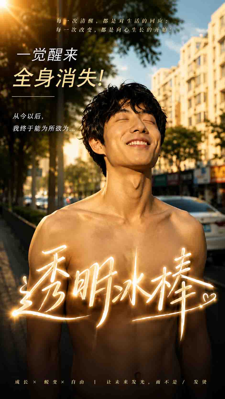 透明冰棒