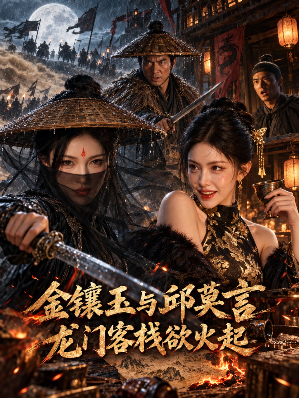 金镶玉与邱莫言 龙门客栈欲火起海报