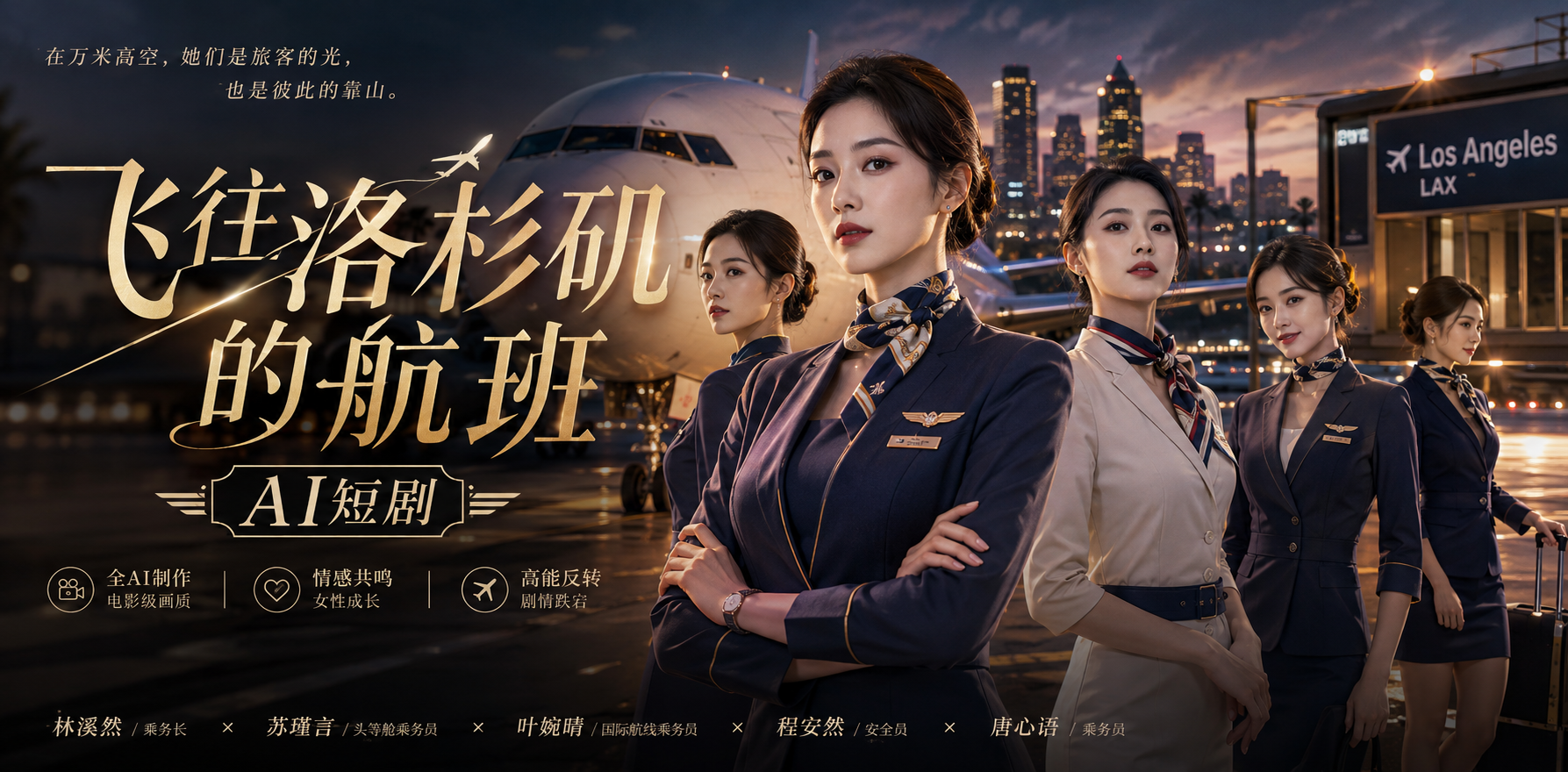 飞往洛杉矶的航班