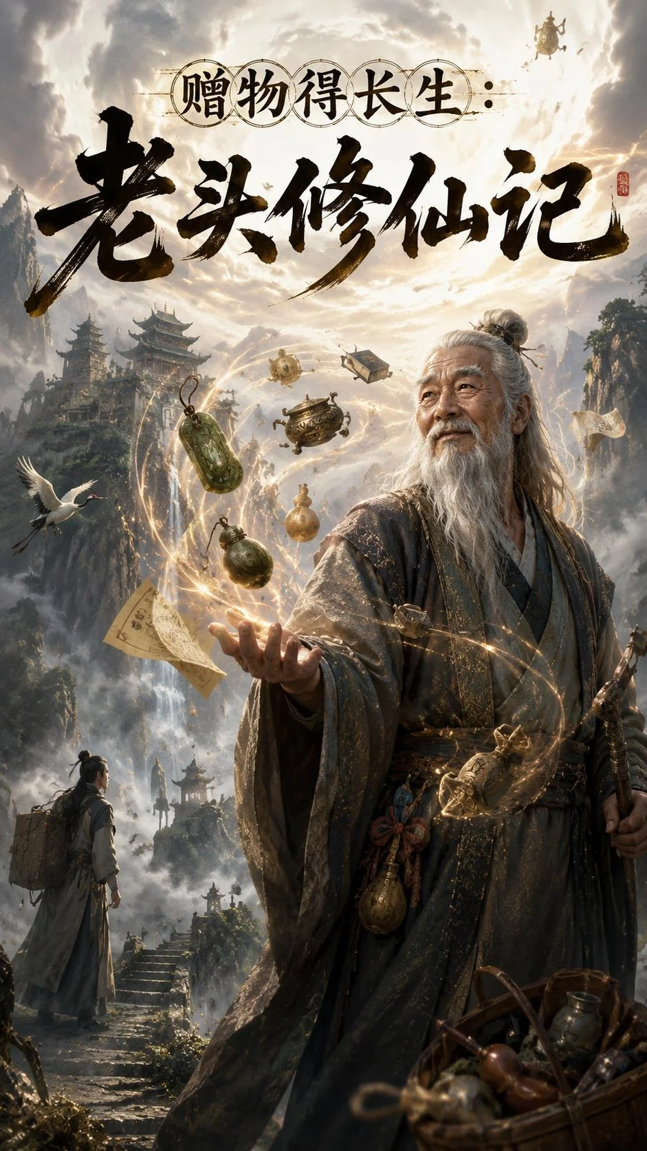 赠物得长生：老头修仙记海报